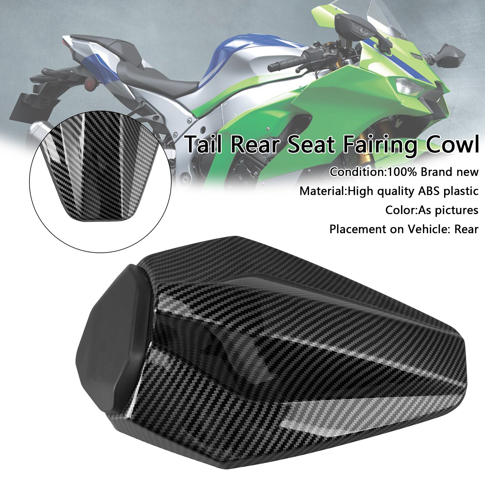 2016-2025 Kawasaki ZX10R ZX-10R  Racing Tail Rear Seat Fairing Cowl