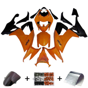 Amotopart 2008-2010 Kawasaki ZX10R Orange Black Fairing Kit