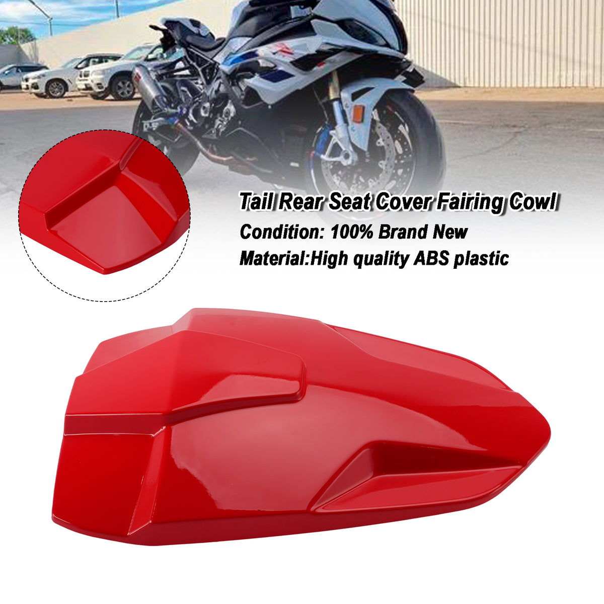 2023-2026 BMW S1000RR Rear Seat Cover Passenger Fairing Cowl