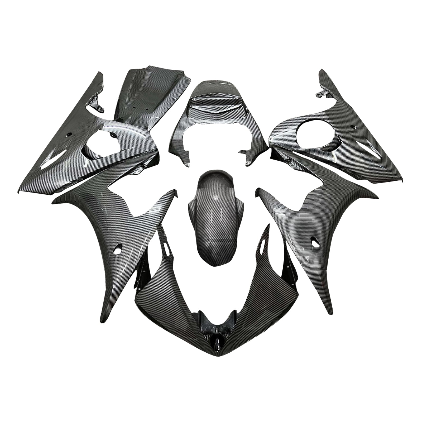 Amotopart 2005 Yamaha YZF-R6 Carbon Fiber Fairing Kit