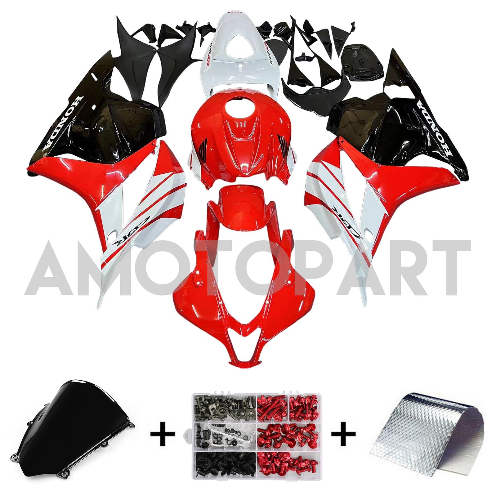 AMOTOPT 2009-2012 HONDA CBR600RR REL BLANCA BLANCE FAINING KIT