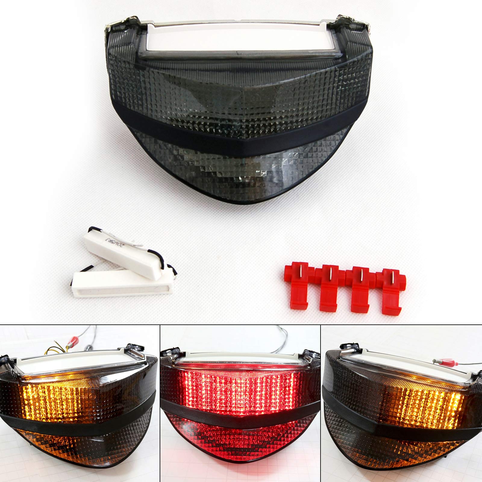2000-2001 Honda CBR929RR LED Taillight + Turn Signals Clear
