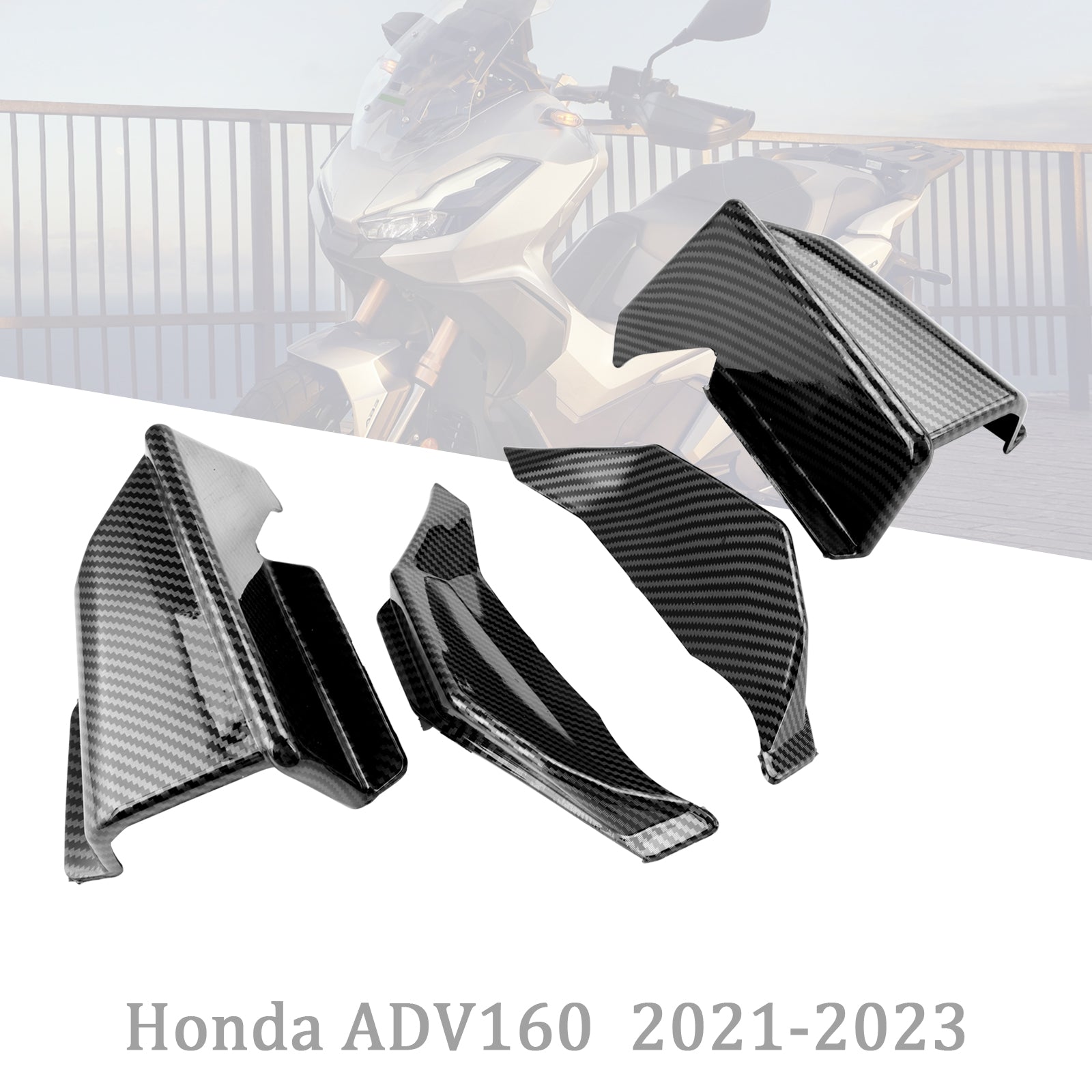 Fairing Side Wing Cover Fin Spoiler Trim For Honda ADV 160 2021-2023