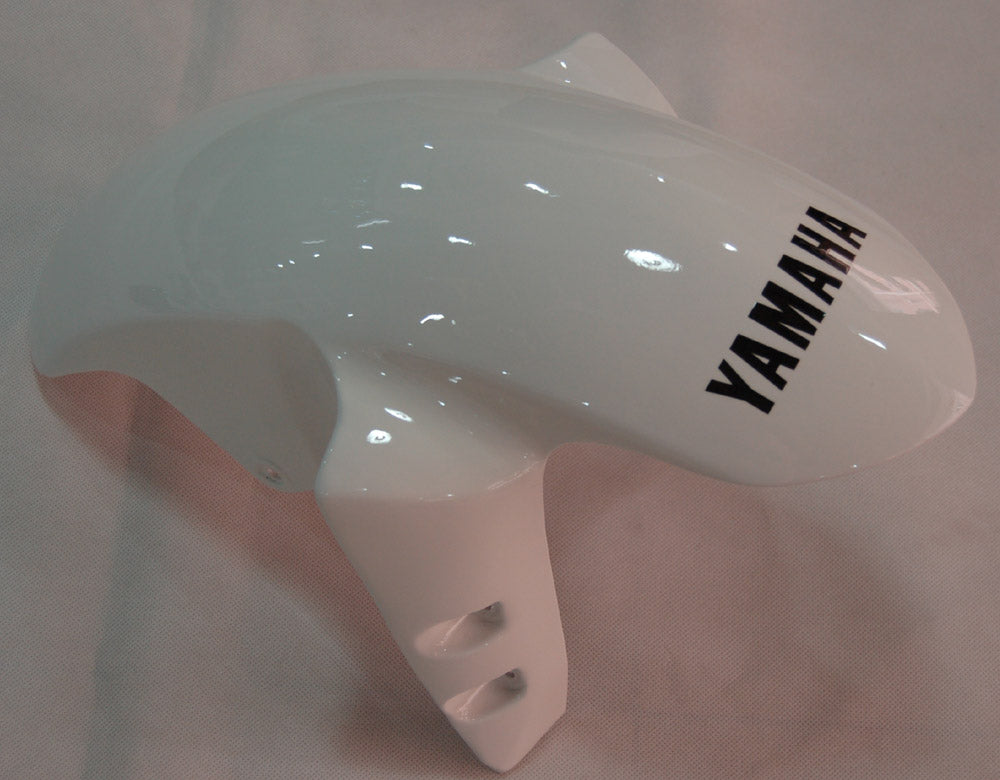 Amotopart 2007-2008 Yamaha YZF 1000 R1 White with Flame Fairing Kit