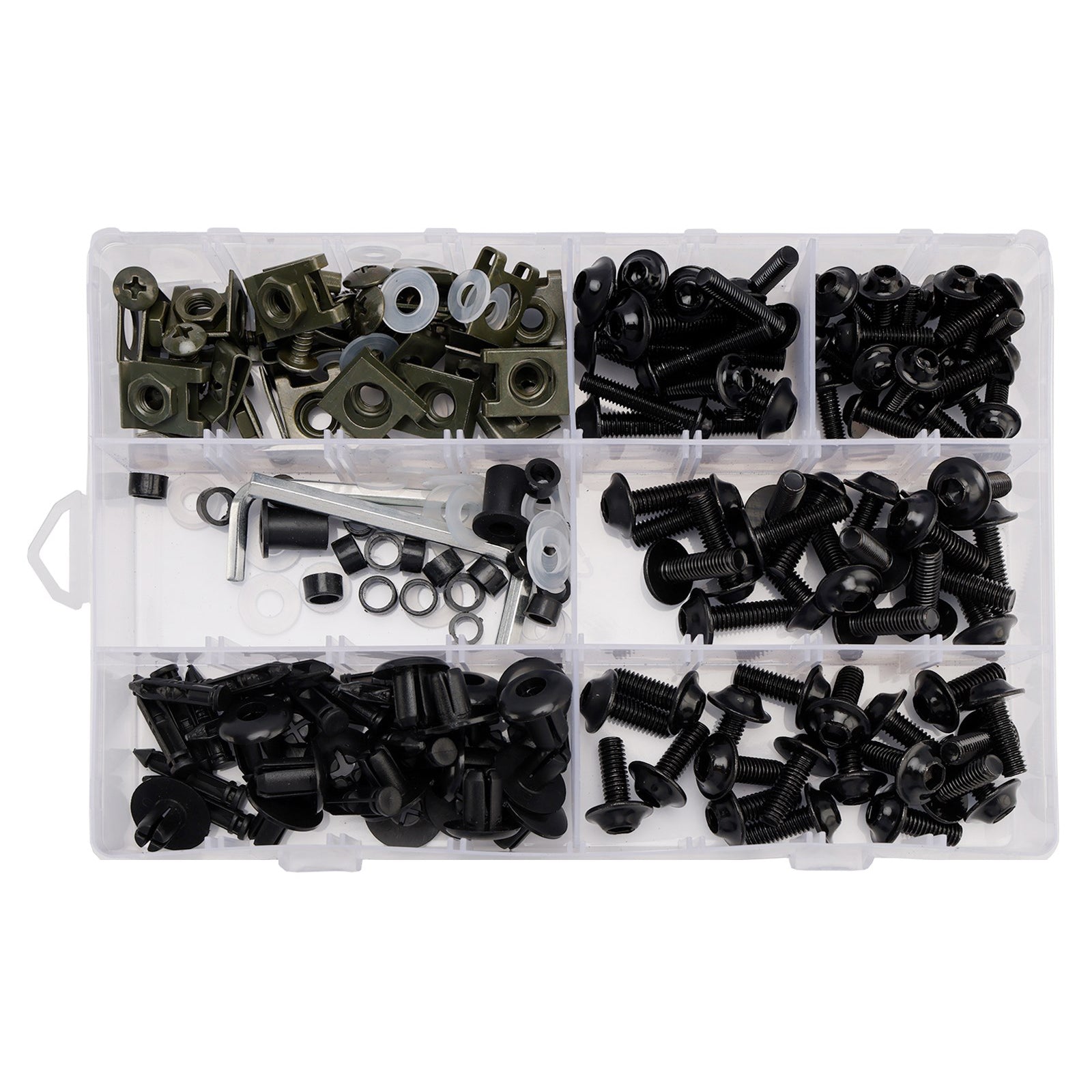 Amotopart 2006-2007 Suzuki GSXR 600/750 Black Light Blue Fairing Kit