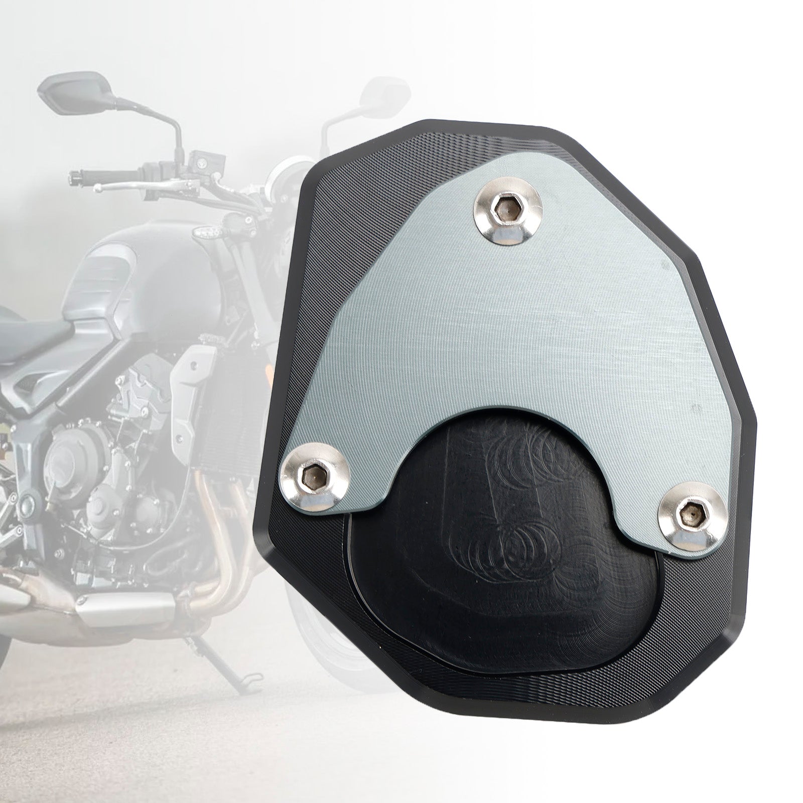 Béquille de moto, plaque d'agrandissement, coussinet adapté au Trident 660 2021