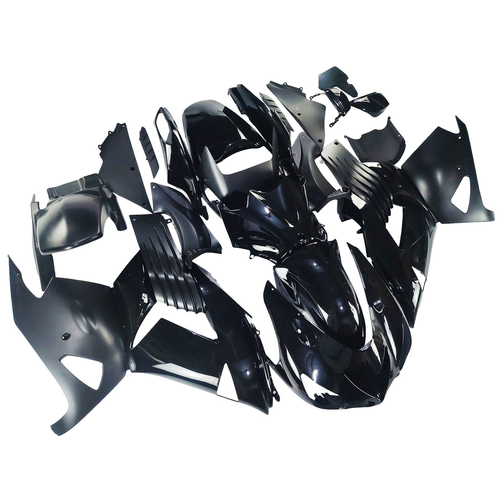 Amotopart 2006-2011 Kawasaki ZX14R Black Fairing Kit