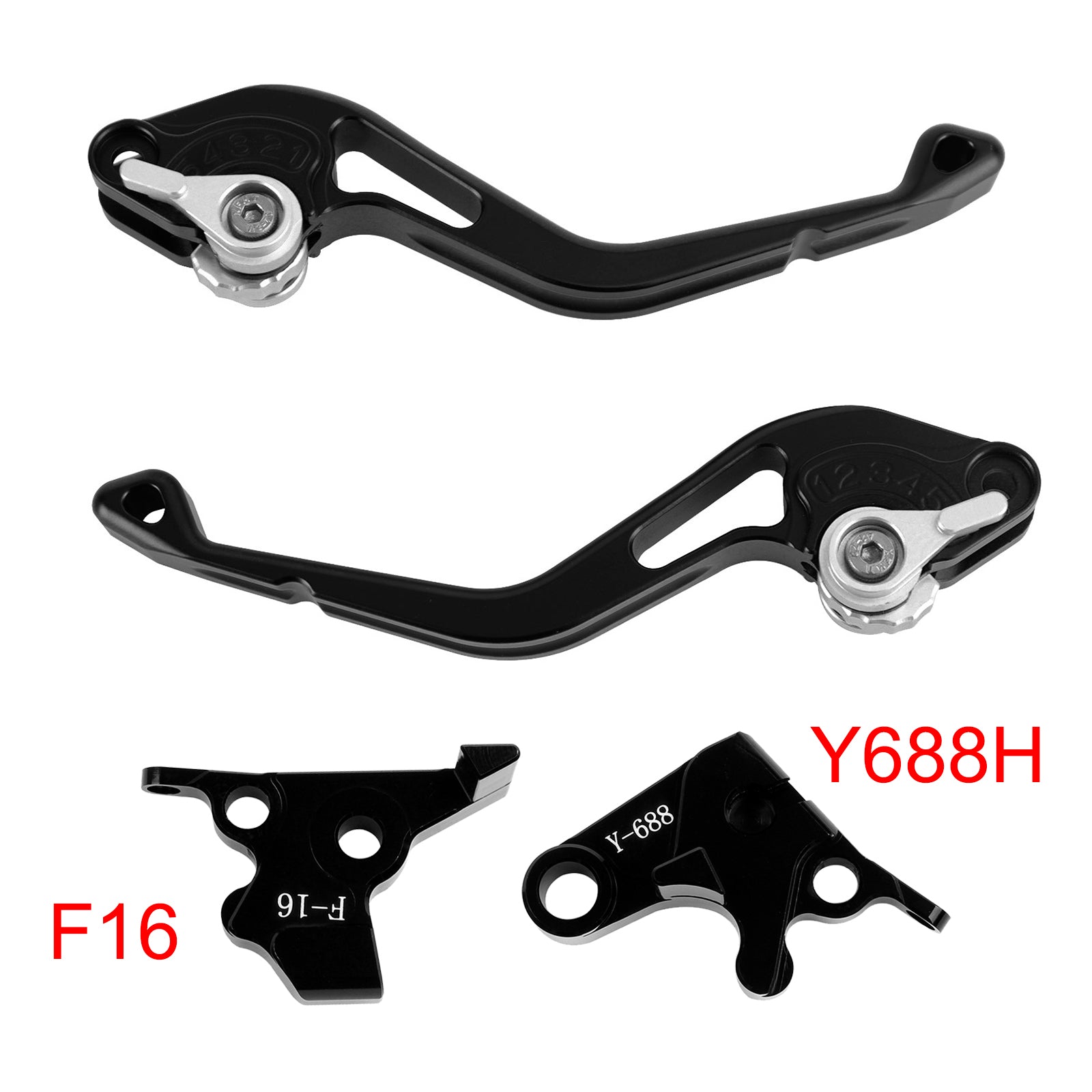 Yamaha FZ6 FAZER XSR 700 900 ABS Silver NEW Short Clutch Brake Lever