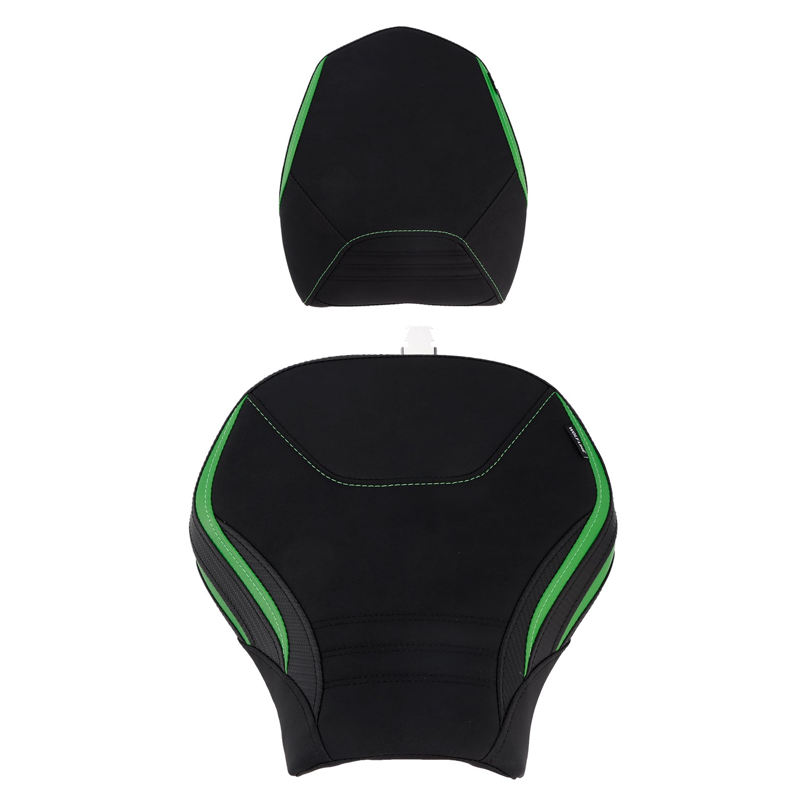 22-25 Kawasaki Ninja H2 Sx Bestuurder&PPassagiersstoelset Achterkussen Groen1