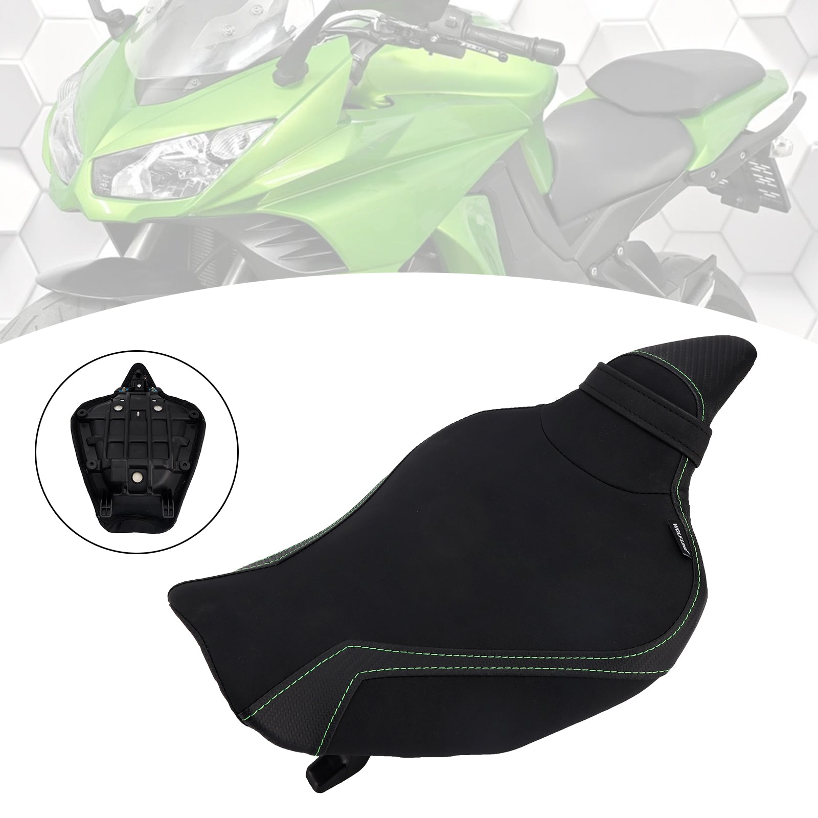 2014-2025 Kawasaki Z1000 voorste bestuurdersstoel Raider-kussen past