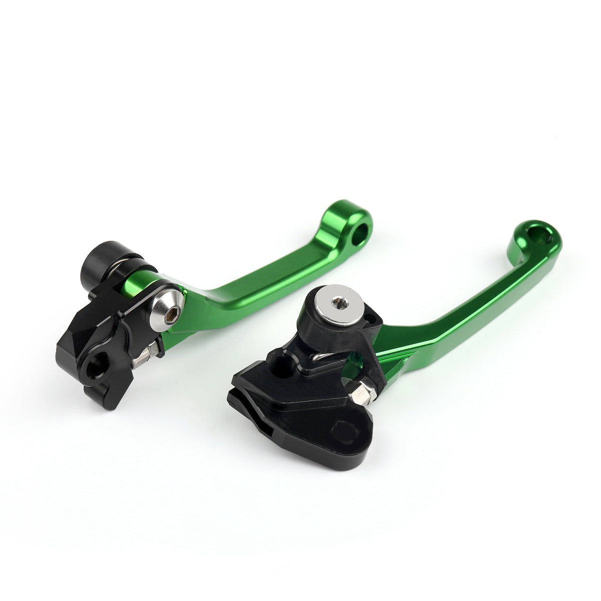 Leviers de frein et d'embrayage pivotants Kawasaki KX65 KX85 KX250/KX250F KX125 2004, vert