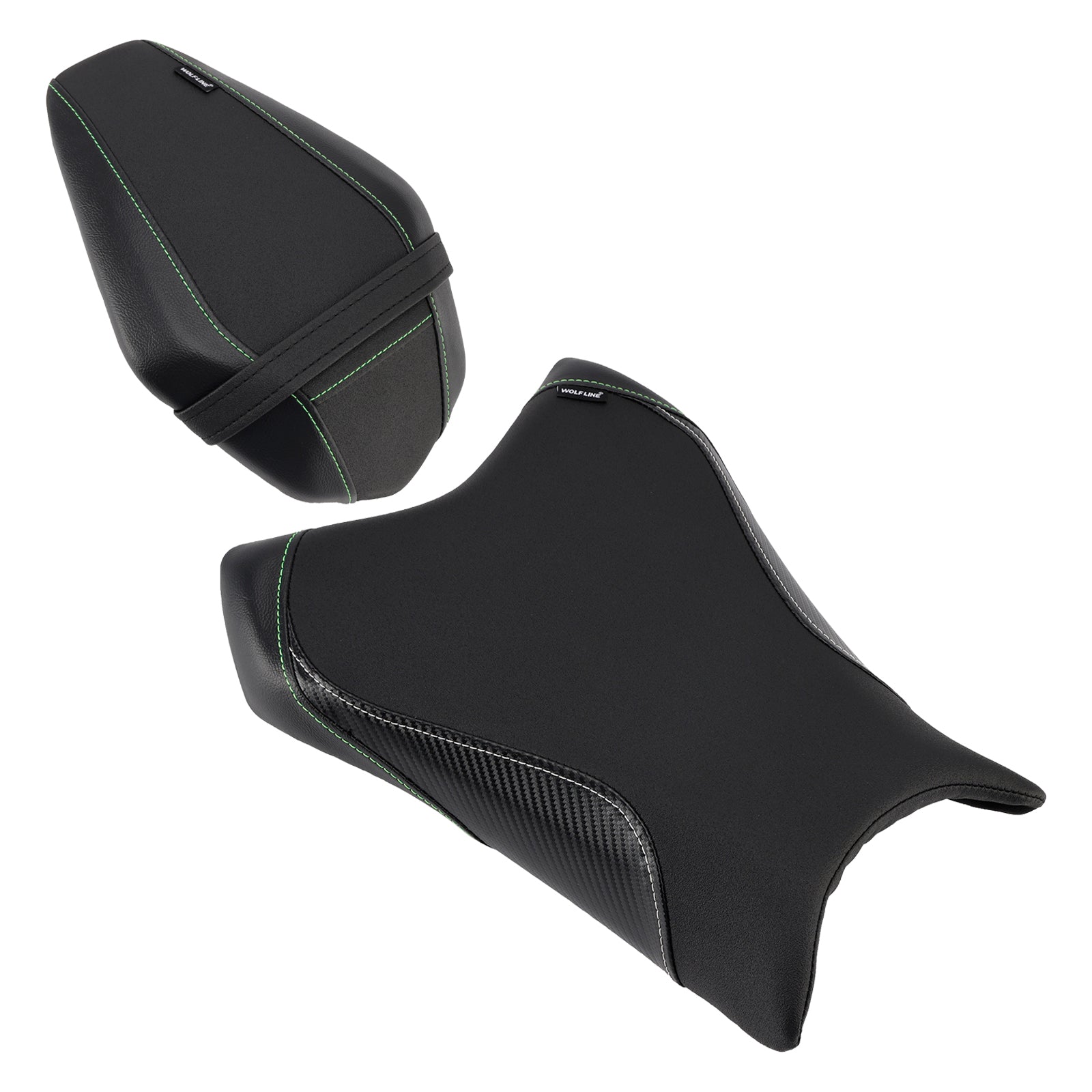 19-25 Kawasaki Zx-6R Zx 6R Fahrer&PBeifahrersitz-Set Rücksitzkissen Schwarz2