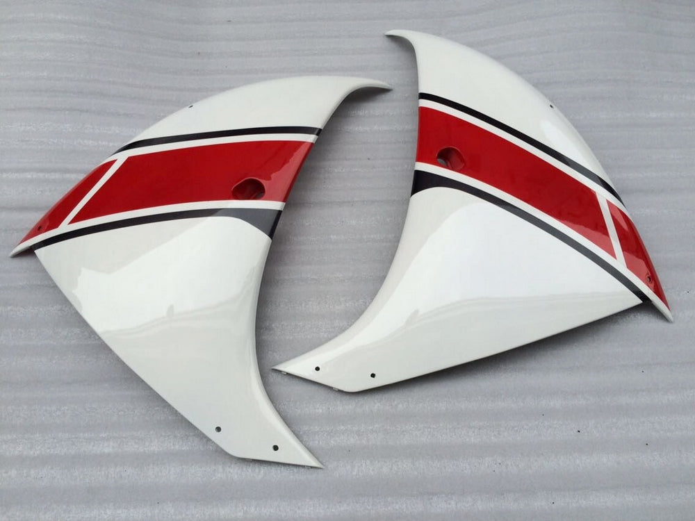 Amotopart 2009-2011 Yamaha YZF 1000 R1 Kit de carenado blanco y rojo Style1