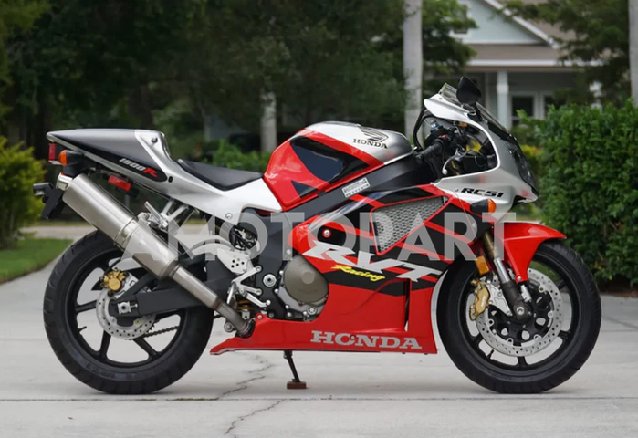 Amotopart 2000-2006 Honda VTR1000 RC51 Fairing Red&Black Kit