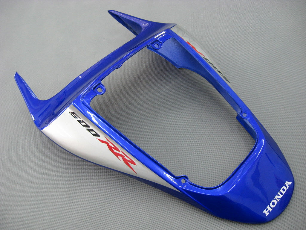 Amotopart 2007-2008 Honda CBR600RR Kit de carenado azul y plateado