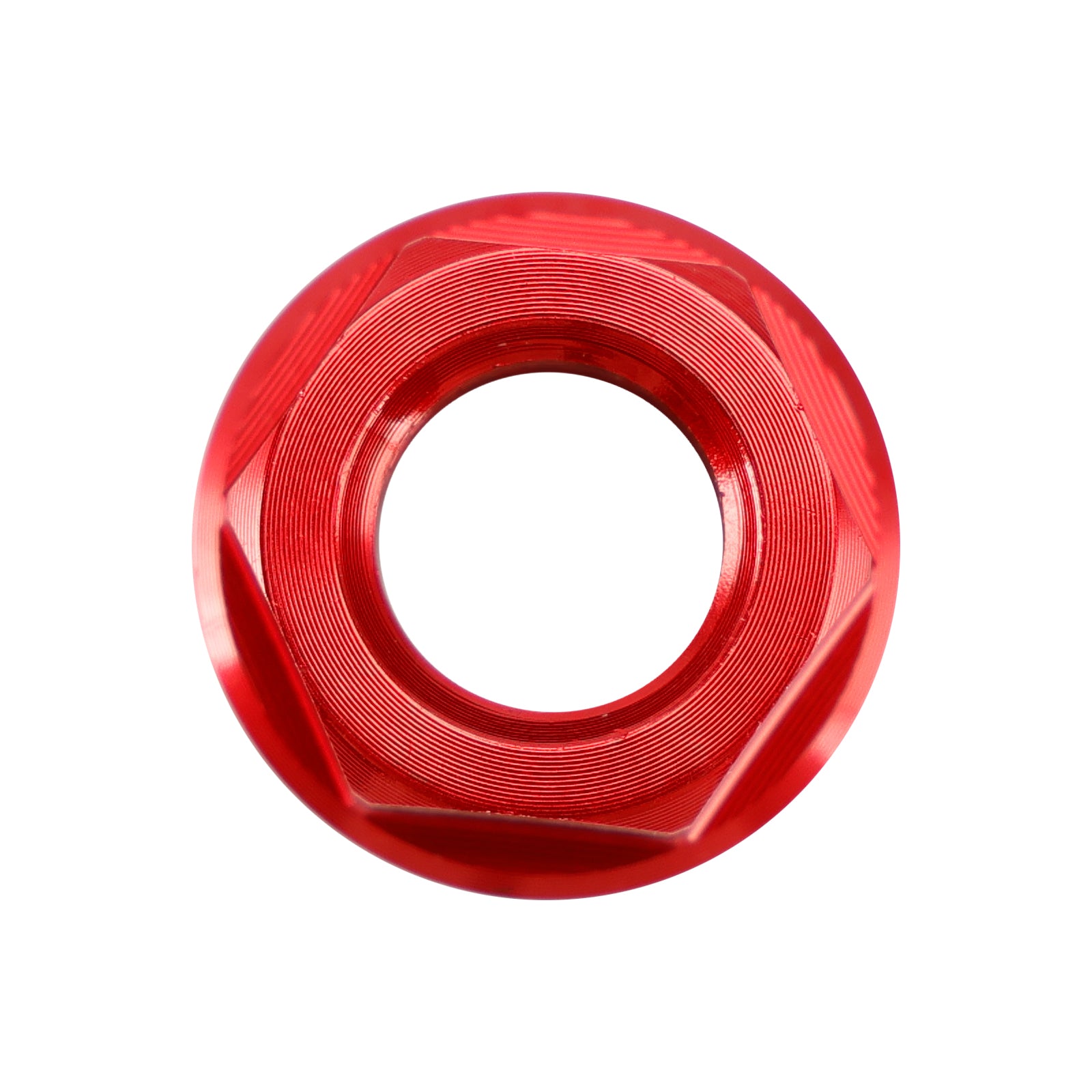 6 Pack Motorcycle Bike Aluminum Rear Sprocket Flange Nuts M10X1.25 Red