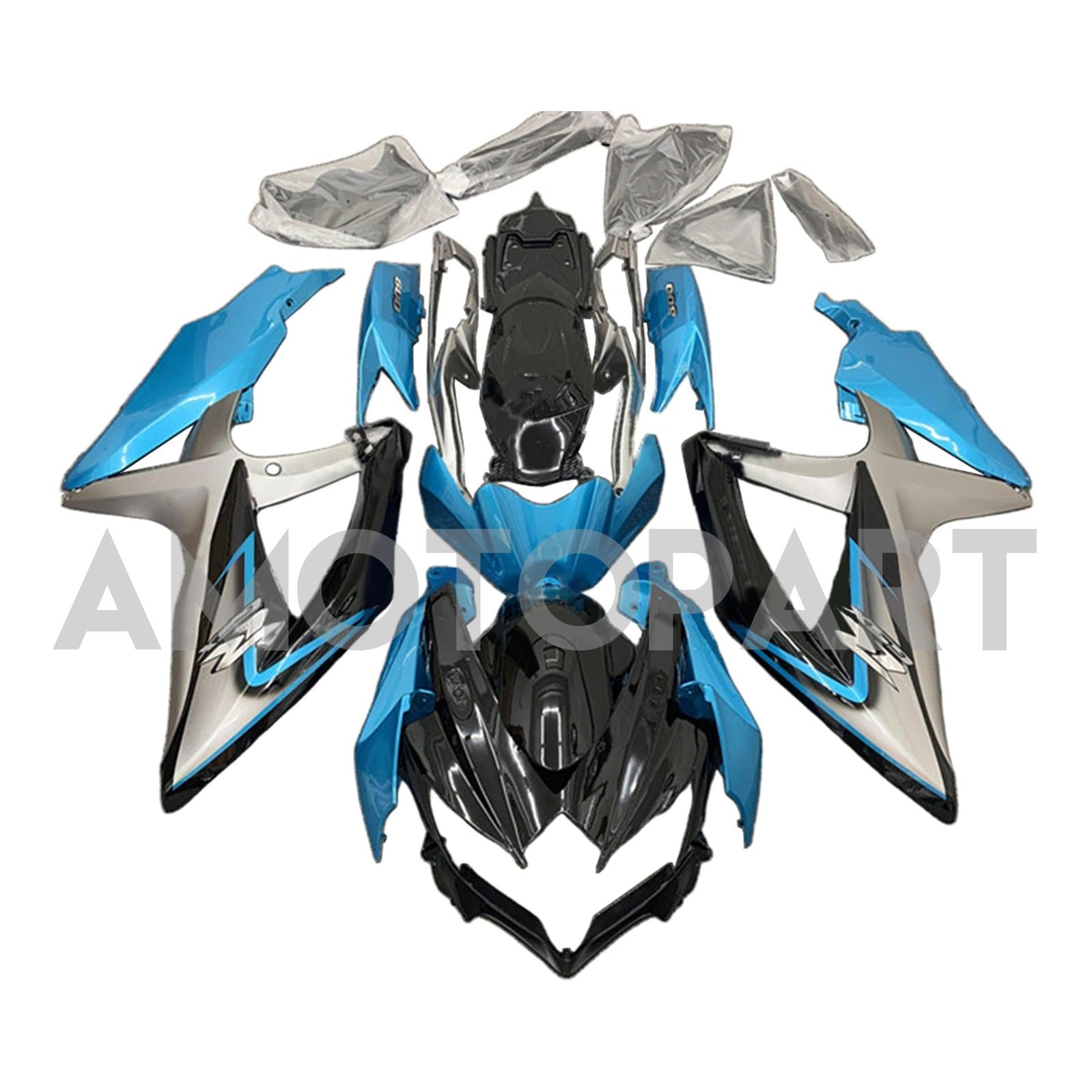 Amotopart 2008-2010 Suzuki GSXR 600/750 Collection de kit de carénage