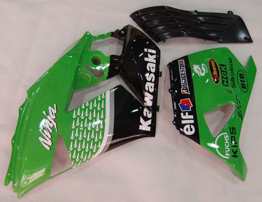 Amotopart 2006-2011 Kawasaki ZX14R Black&Green Fairing Kit