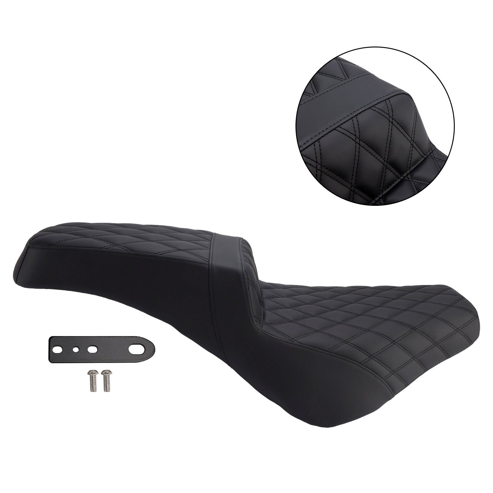 21+ Street Bob 114 Softail Complete Cushion Rider Passenger Seat Fits Ribbed