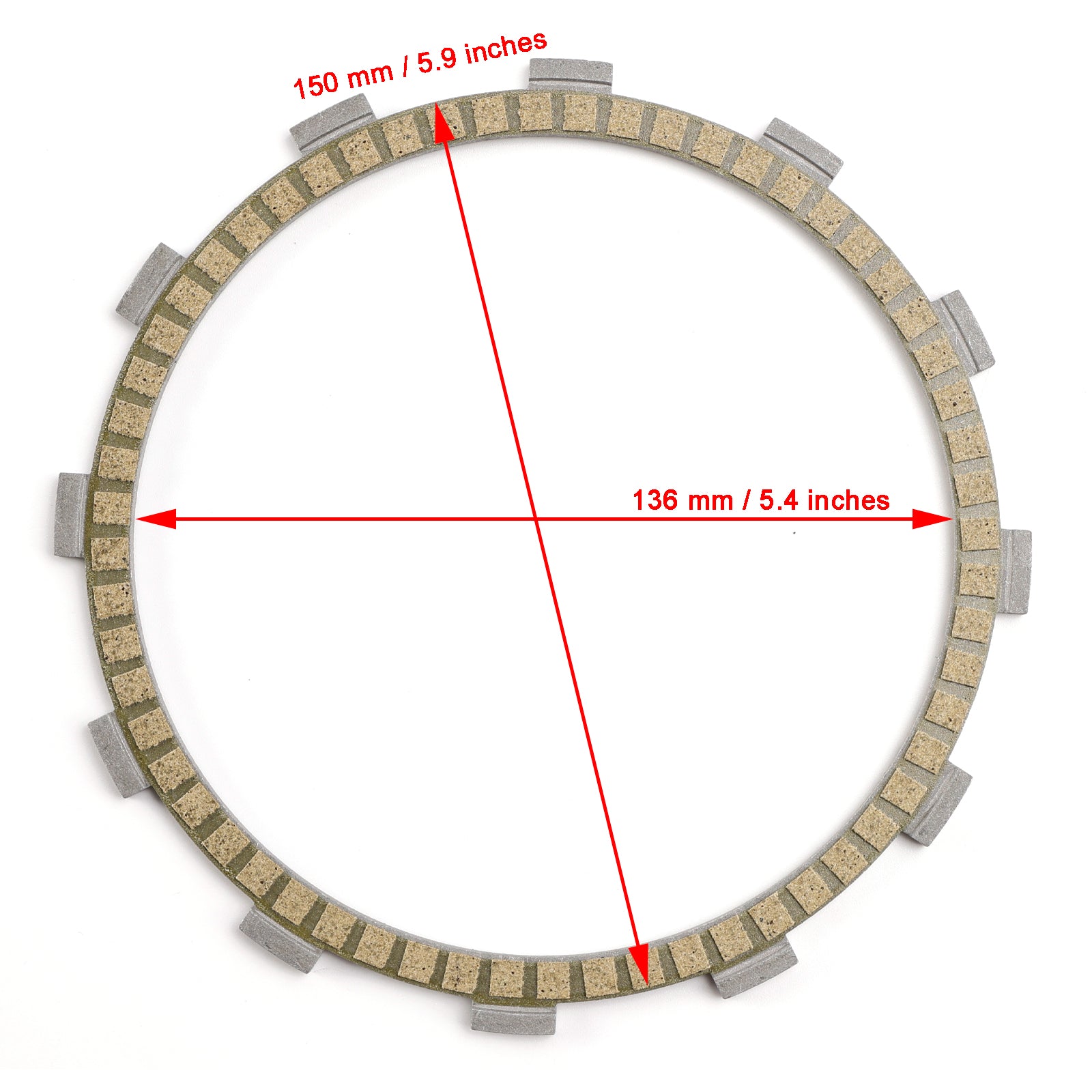 Kawasaki ZX1400 ZZR1400 06-23 NINJA ZX-14 06-11 Kit di piastra di attrito frizione