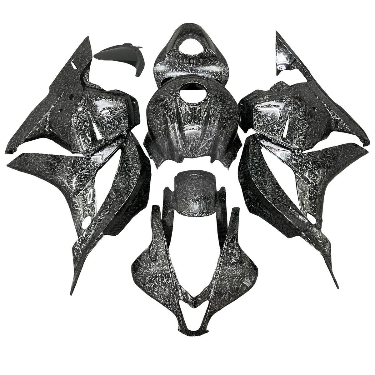 Amotopart 2009-2012 Honda CBR600RR Forged Carbon Fiber Patterns Fairin