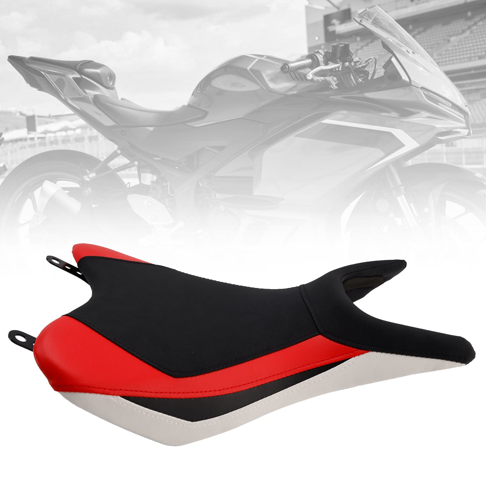 Yamaha Yzf-R3 25+ Mt-03 2025+ Front Driver Raider Seat Pillion Saddle Red Black