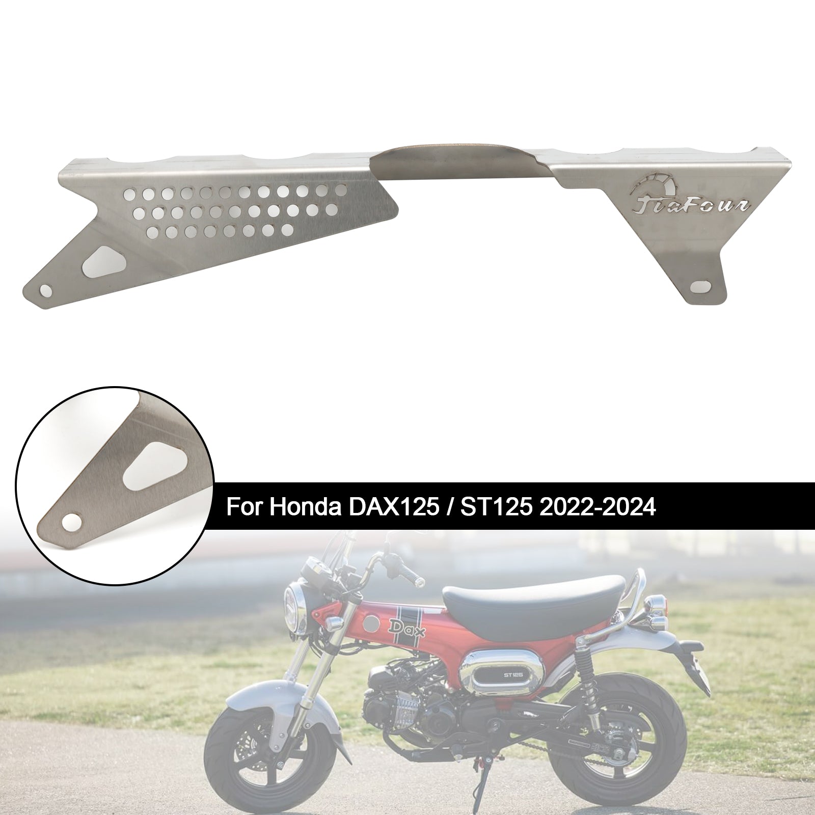 22-24 Honda Dax 125 St125 Protezione della copertura della catena della ruota dentata