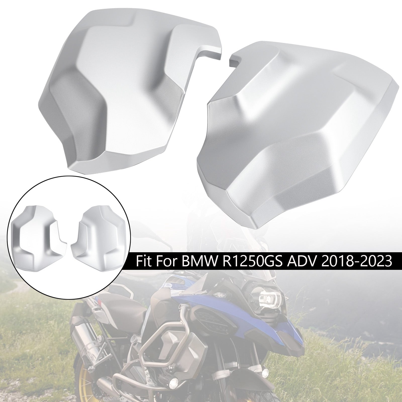 18-23 BMW R1250GS ADV Seitenrahmen Verkleidung Motorhaube Schutz Kühlerabdeckung