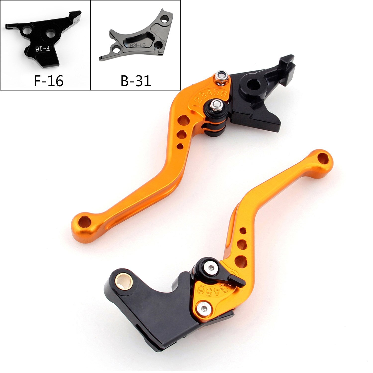 17-18 Kawasaki Short Adjustable Brake Clutch Levers