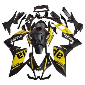 Amotopart 2012-2016 RS4 125 50 Aprilia Gold&Black Fairing Kit