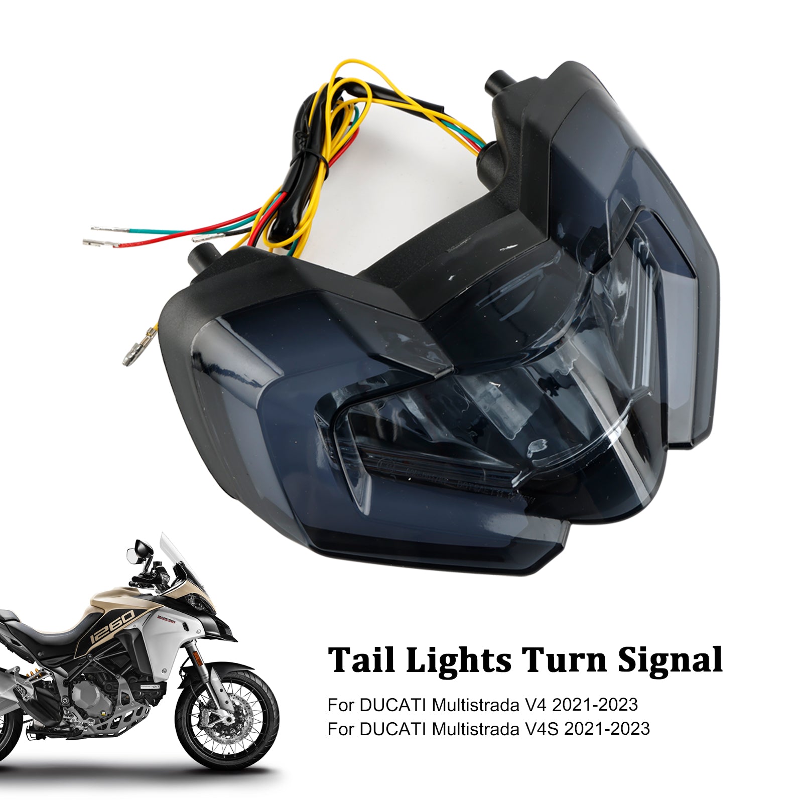 Tail Light Integrated Turn Signals For DUCATI Multistrada V4S V4 110 21-23