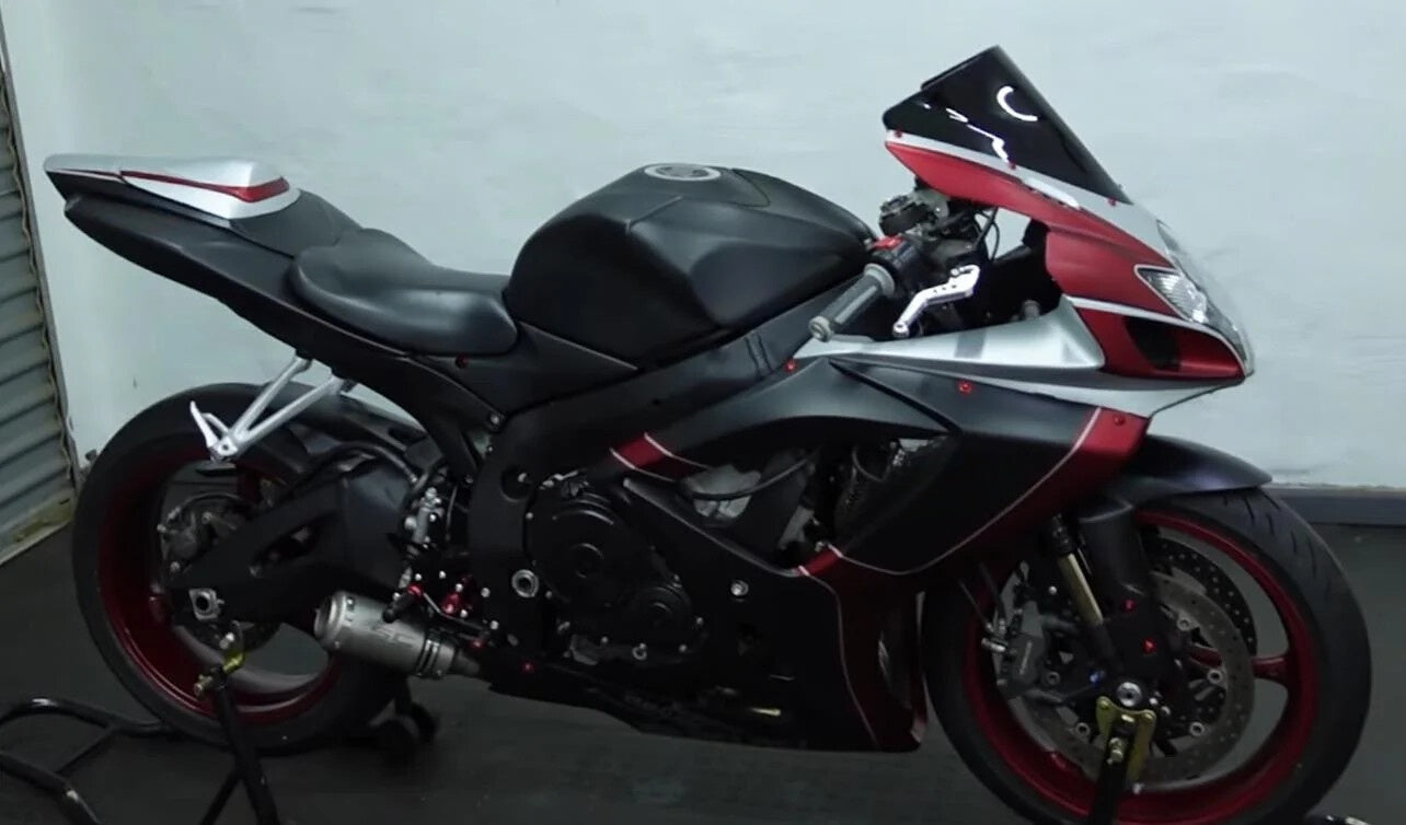 Amotopart 2006-2007 Suzuki GSXR 600/750 Matte Red & Black Fairing Kit