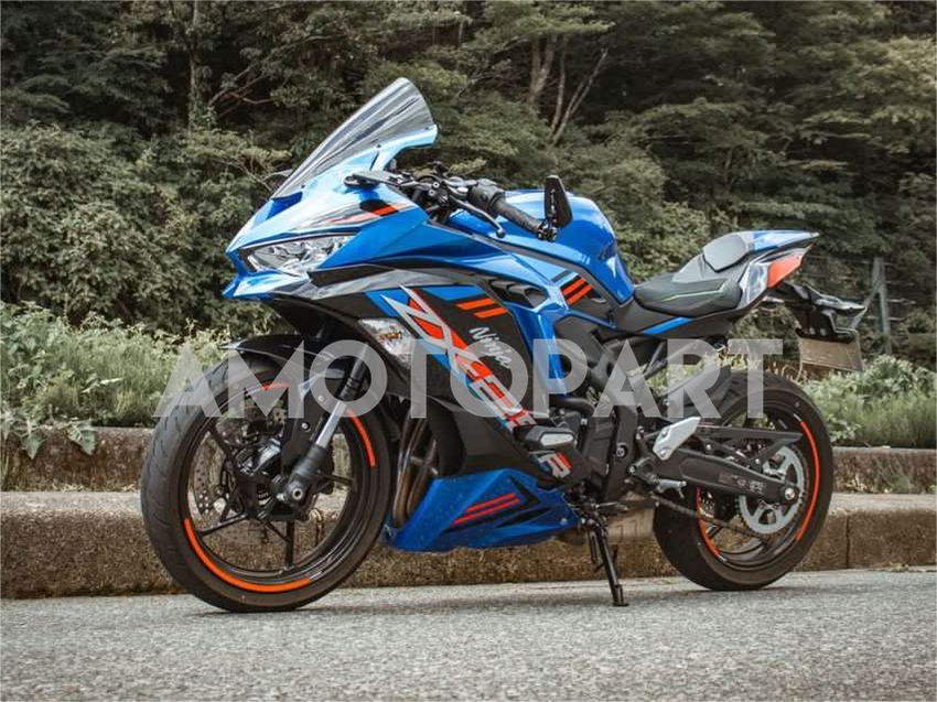Amotopart 2019-2026 Kawasaki Ninja ZX25R ZX4R ZX4RR Red Blue Fairing K