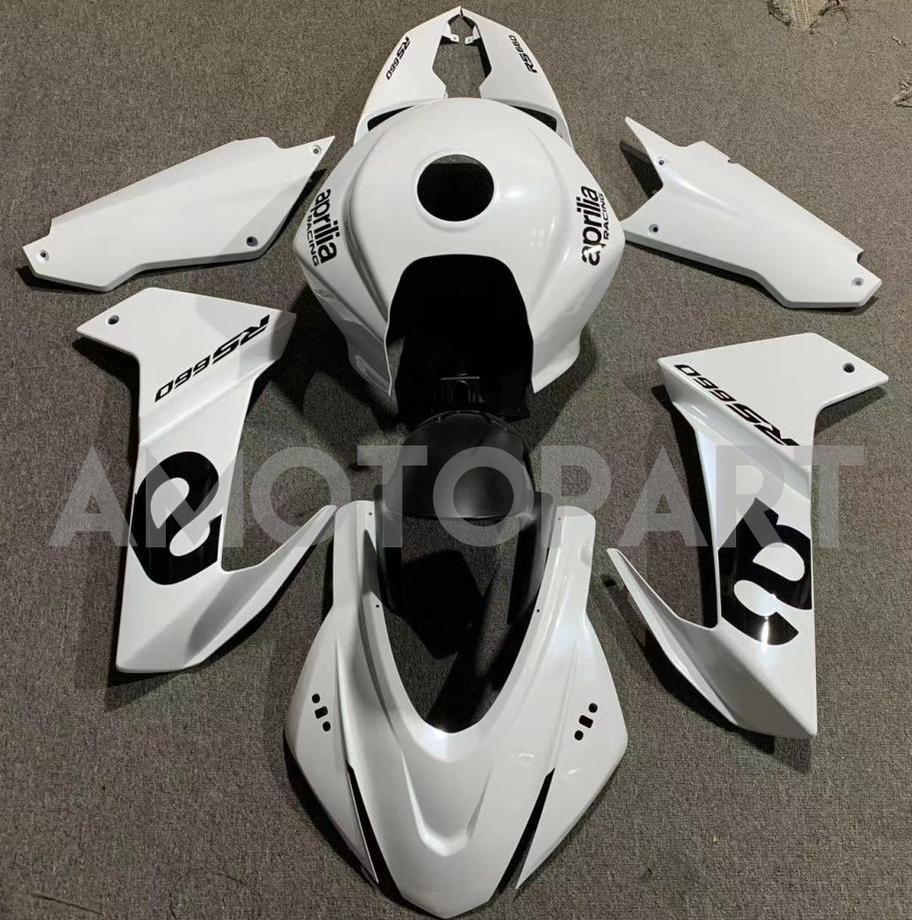Amotopart Aprilia 2020-2024 RS660 White Logo Fairing Kit
