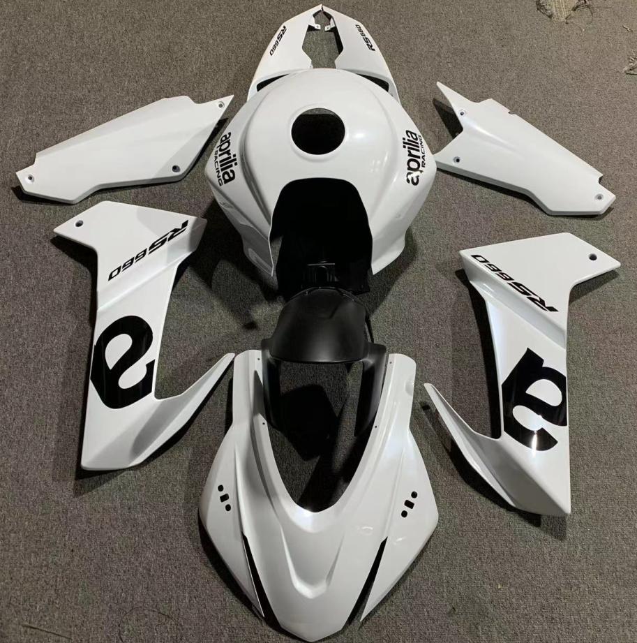 Amotopart Aprilia 2020-2024 RS660 White Logo Fairing Kit