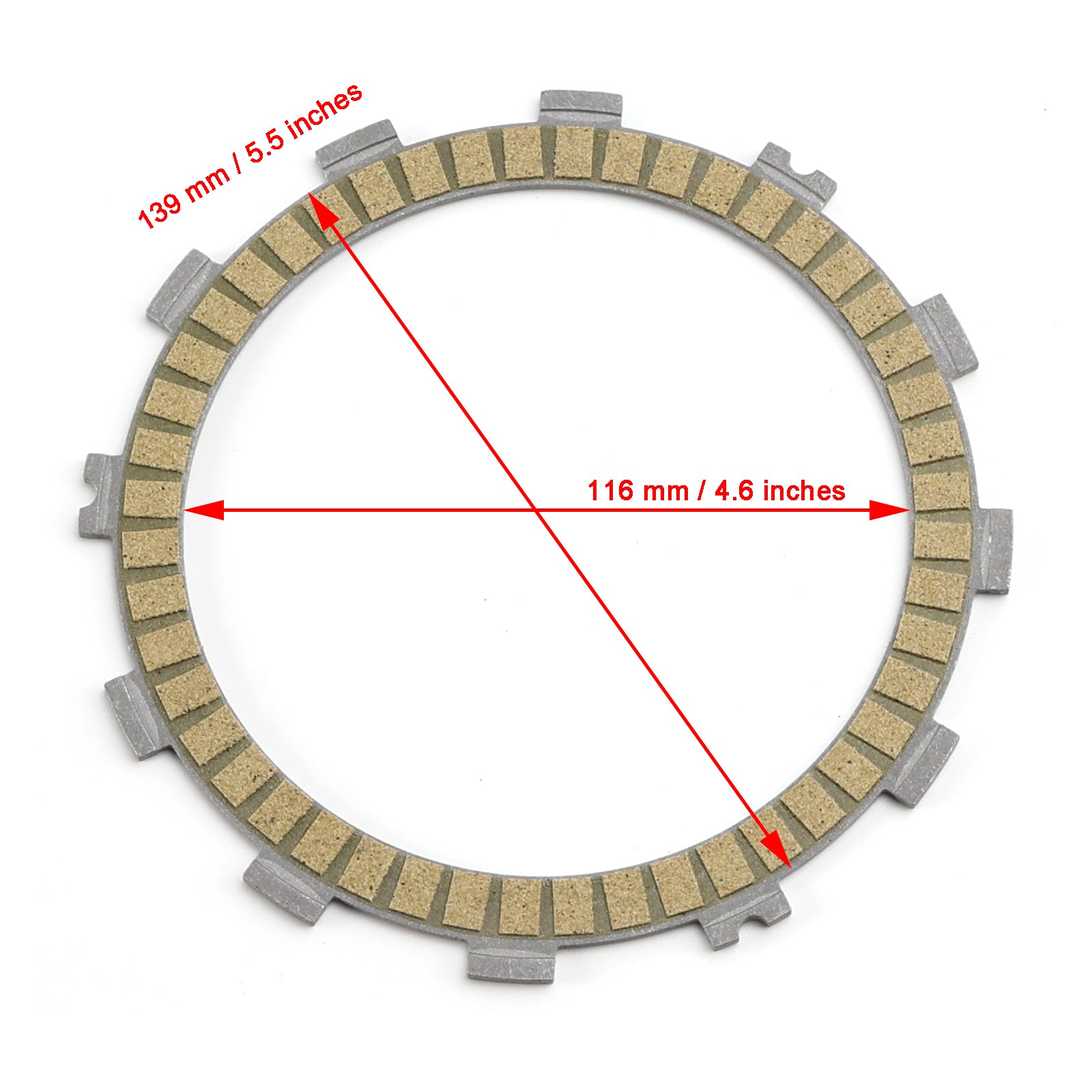 08-12  Kawasaki EX250 Ninja 250 Clutch Friction Plate Kit 13088-0038