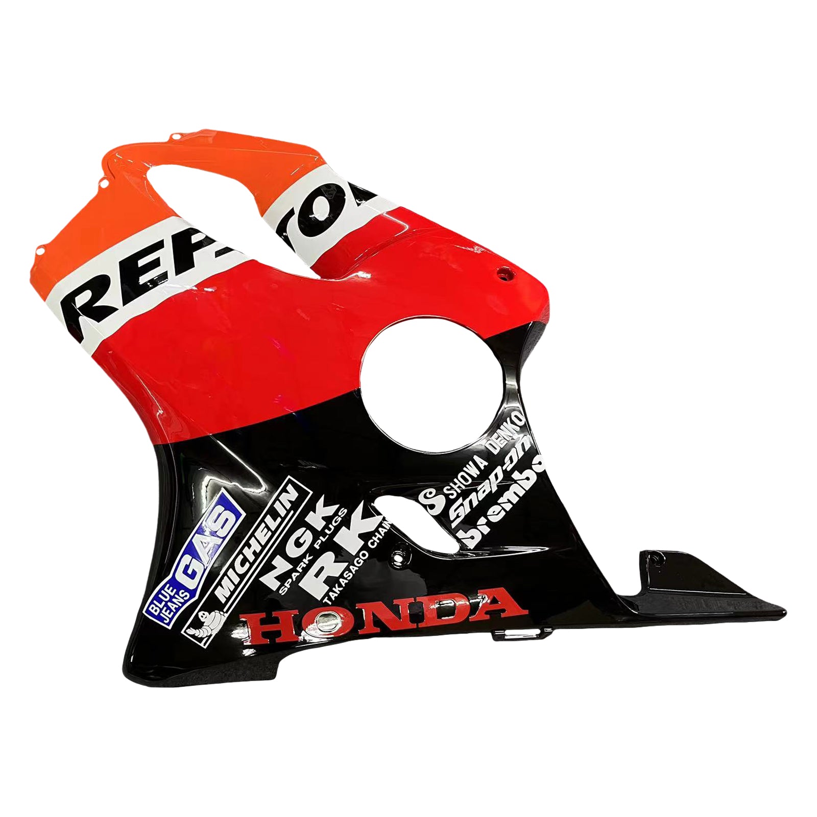 Amotopart 2001–2003 Honda CBR600 F4i Red &amp; Orange Repjol Verkleidungsset