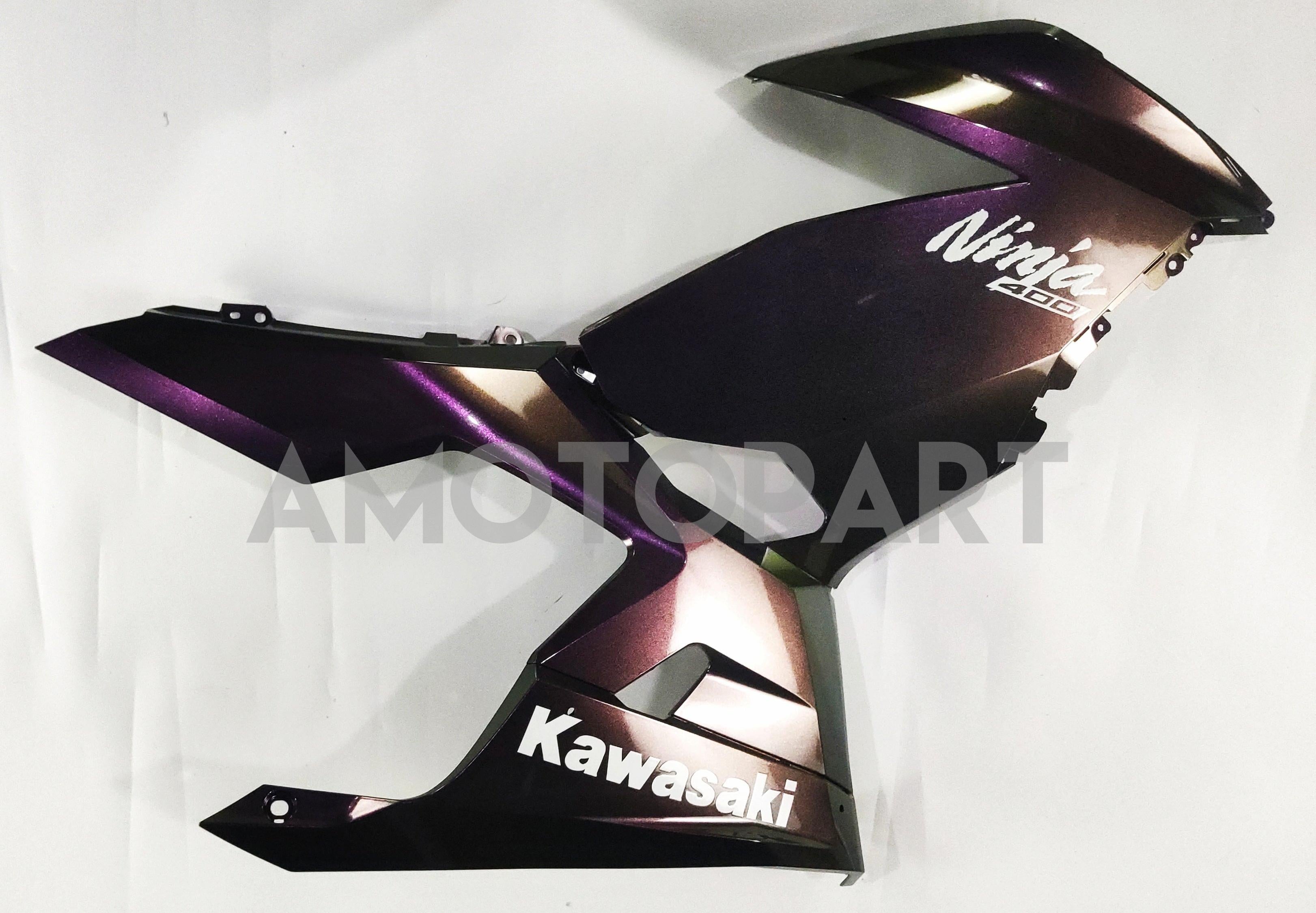 Amotopart  Kawasaki EX400/Ninja400 2018-2024 Gradient Purple & Green Fairing Kit