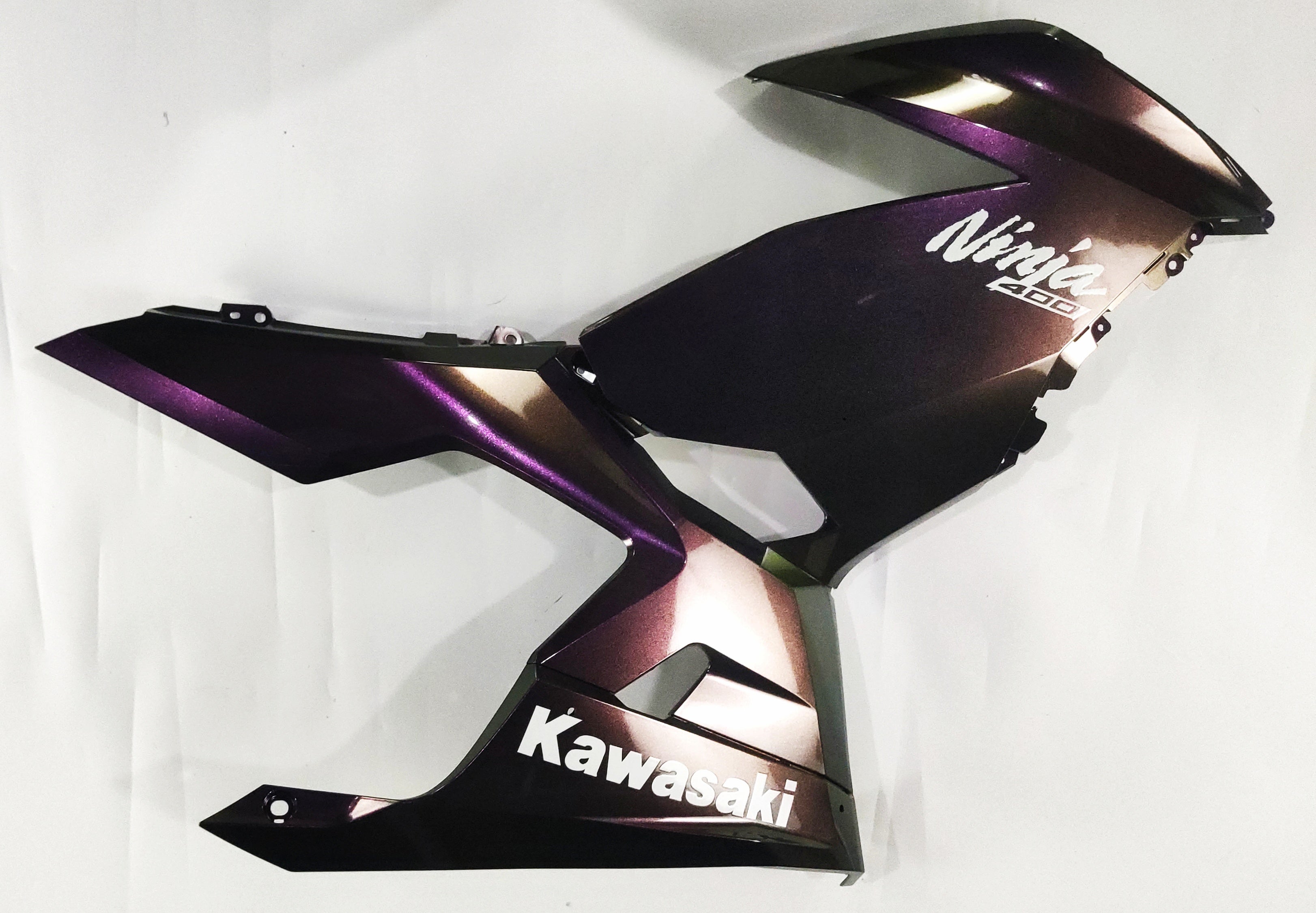 Amotopart  Kawasaki EX400/Ninja400 2018-2024 Gradient Purple & Green Fairing Kit