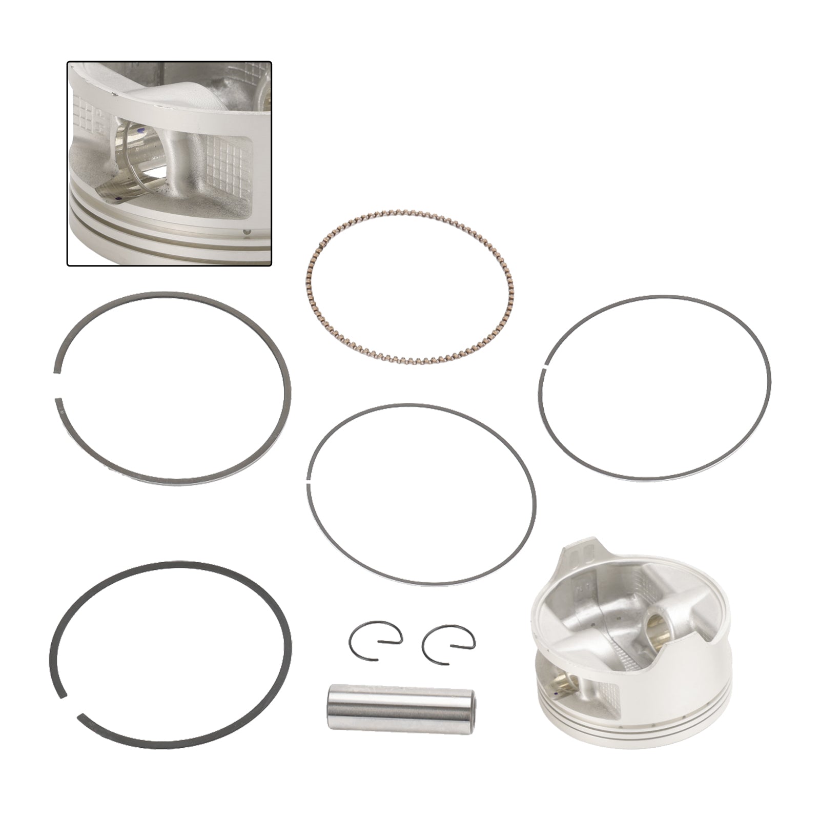 Kit de reconstrucción de anillos de pistón con diámetro estándar de 86,5 mm para Honda Rancher Trx420 2007-2018