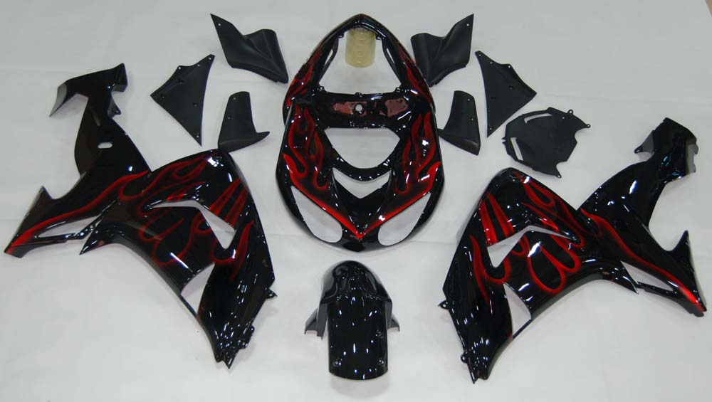 Amotopart 2006-2007 Kawasaki ZX10R black Fairing Kit