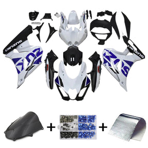 Amotopart 2017-2024 K17 GSXR1000 Suzuki White&Blue Fairing Kit