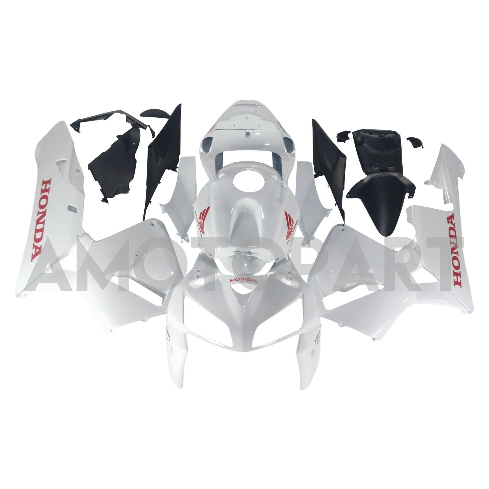 Amotopart 2005-2006 Honda CBR600RR White Fairing Kit