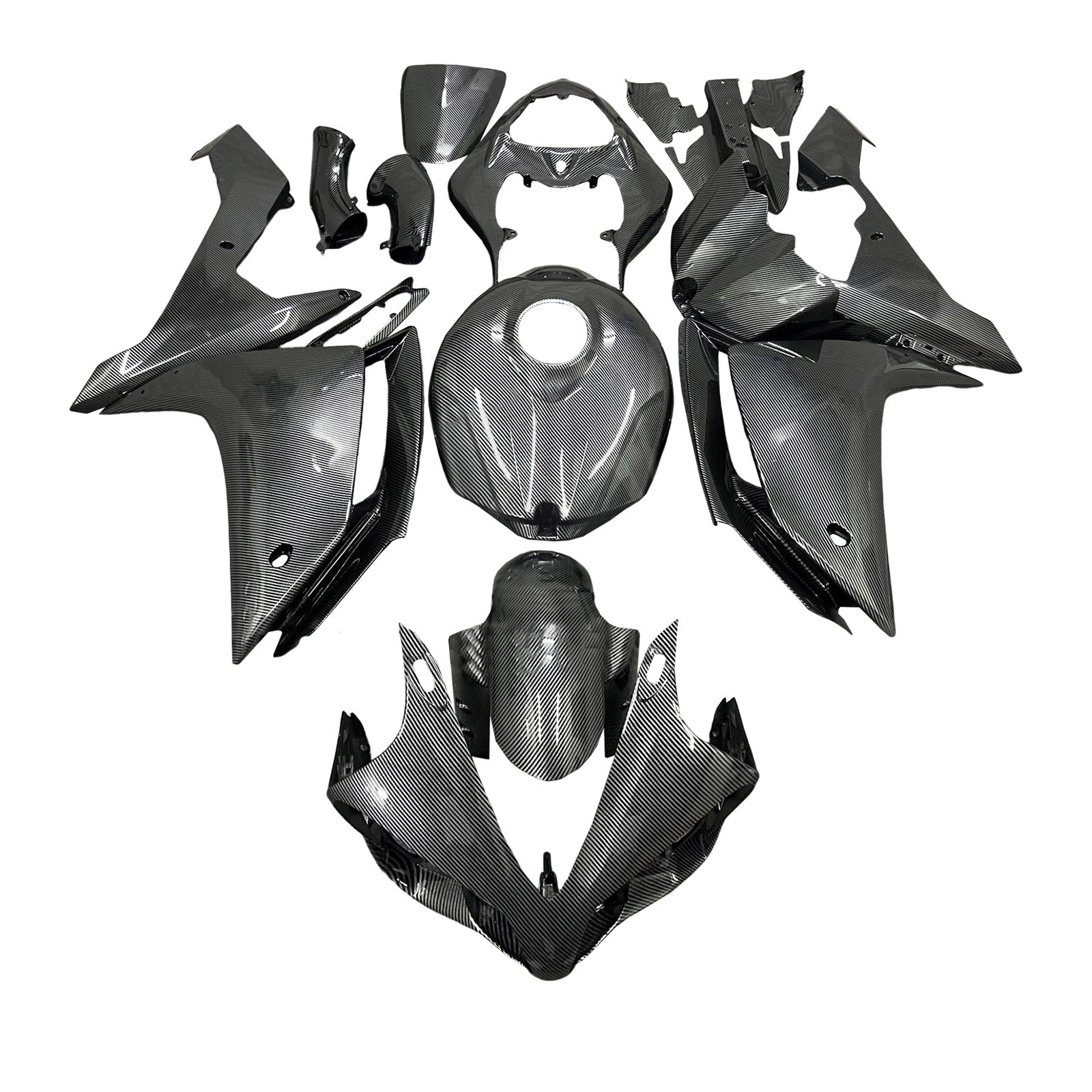 Amotopart 2007-2008 Yamaha YZF-R1 Carbon Fiber Fairing Kit