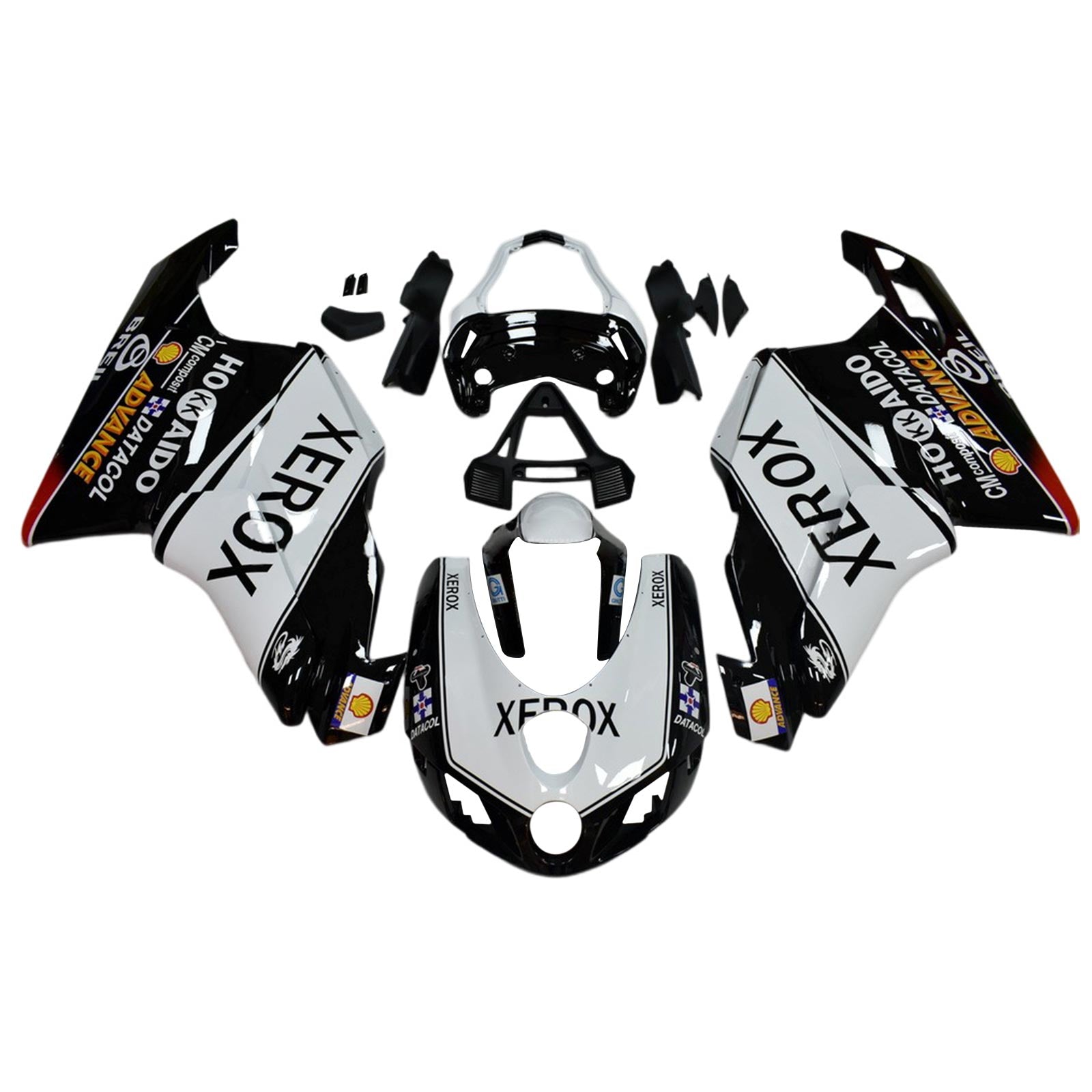 Amotopart 2003 2004 Ducati 999 749 Black&White Style1 Fairing Kit