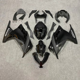 Amotopart 2013-2024 Kawasaki EX300/Ninja300 Kit carena nera lucida e opaca