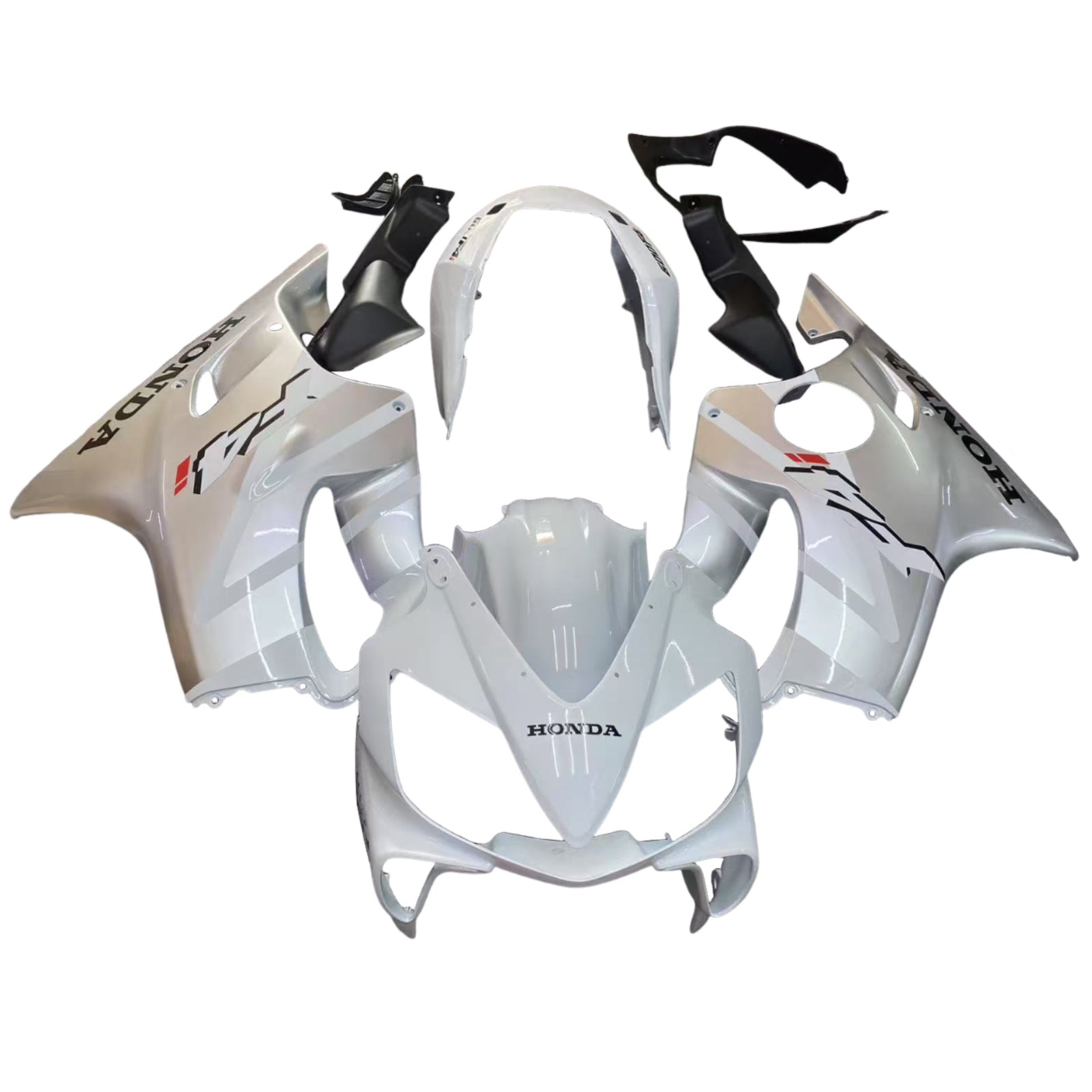 Amotopart 2004-2007 Honda CBR600 F4i White Fairing Kit