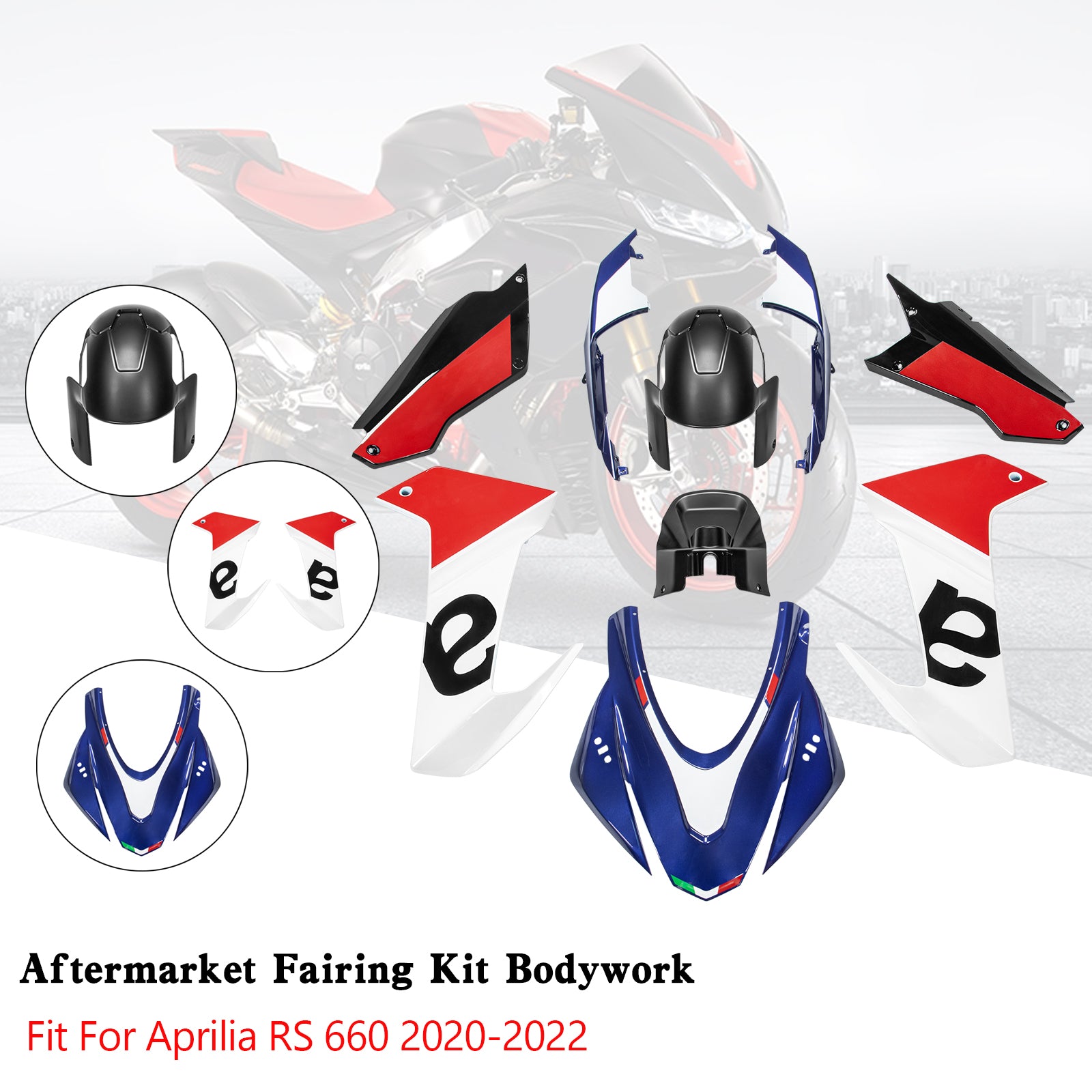 Amotopart (2020-2024) Aprilia RS 660 Fairing Kit Collection