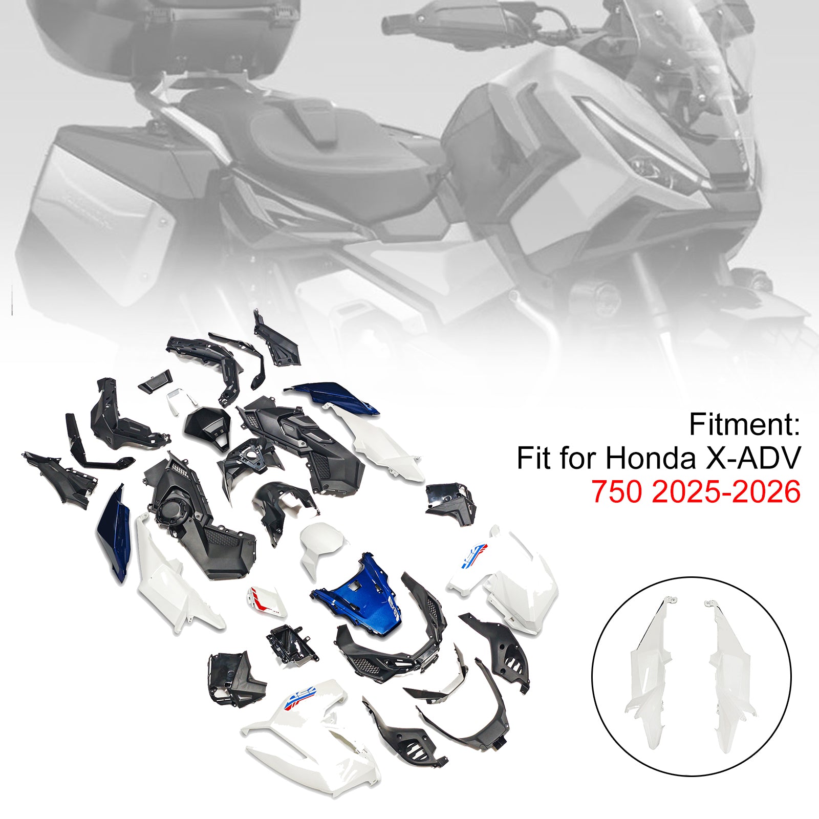 Amotopart 2025-2026 Honda X-ADV 750 Collection de kits de carénage