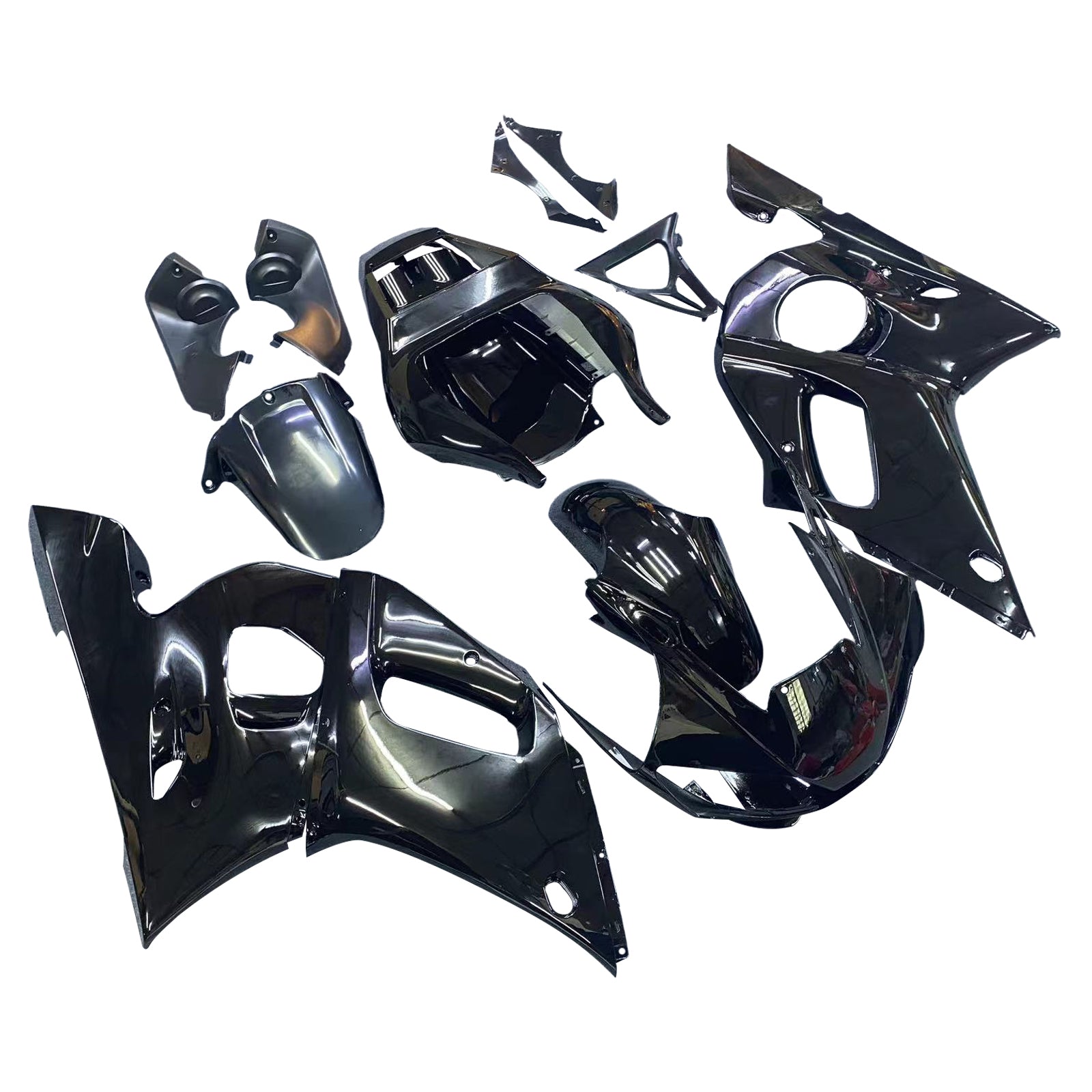 Amotopart 1998-2002 Yamaha YZF 600 R6 Black Fairing Kit